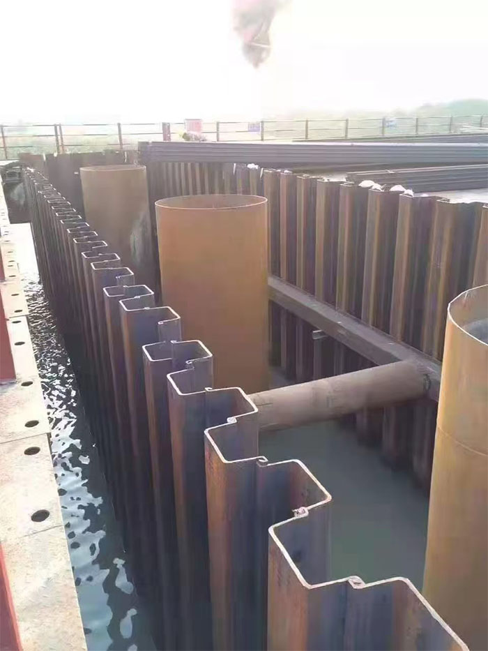 连云港钢板桩出租现场